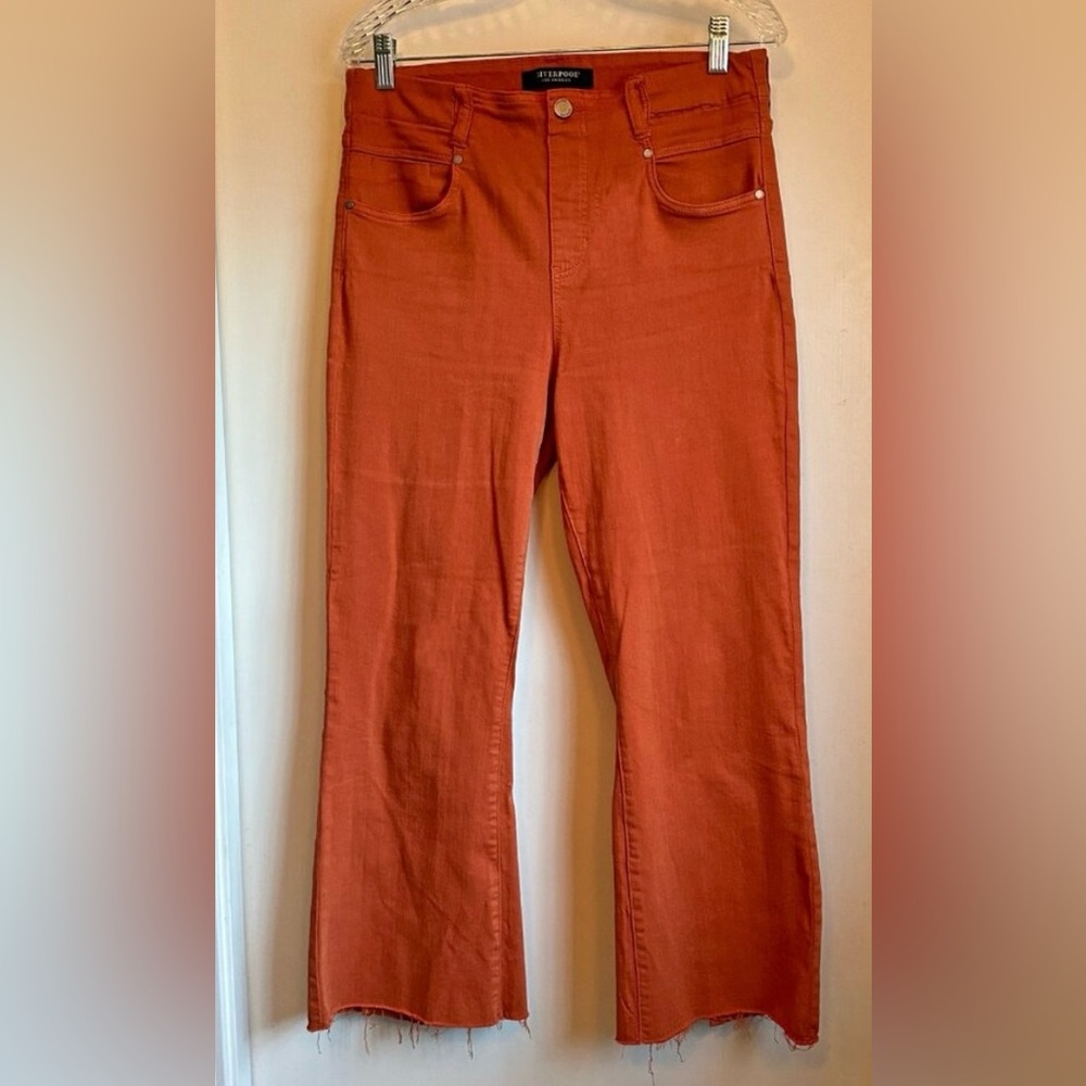 Liverpool Rust Raw Hem Jeans. Sz 10/30.